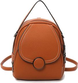 img 4 attached to 🎒 SIXVONA Fashion Leather Ladies Handbags & Wallets: Stylish Women's Backpack Collection