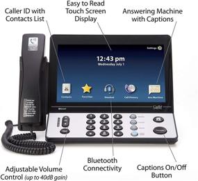 img 1 attached to 📞 Hamilton CapTel 2400i: Large Touch-Screen Captioned Telephone with 40dB Amplification - Enhance Communication Accessibility