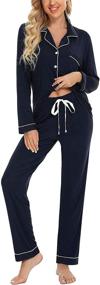 img 4 attached to Samring Womens Sleepwear Nightwear Pockets Women's Clothing for Lingerie, Sleep & Lounge