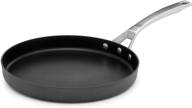 🍳 calphalon signature 12 inch griddle, nonstick hard anodized griddle pan in black logo