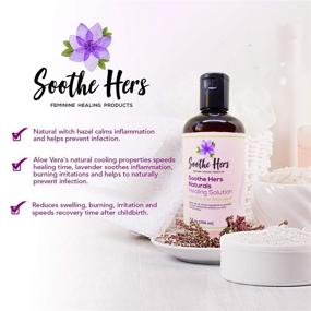 img 1 attached to 🌿 Postpartum Healing Solution by Soothe Hers: Natural Perineal Recovery & Care for Moms, Safe for Pregnancy, Labor & Delivery, Birthing Prep, Baby Shower Gift - 8 oz