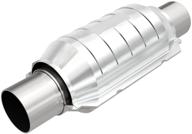 magnaflow universal catalytic converter 99205hm - stainless steel, federal/epa compliant, 2.25in diameter, 13in length, no o2 sensor - hm grade replacement logo