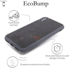 img 3 attached to 🌋 Woodcessories - iPhone X/Xs EcoBump Stone Case, Real Stone (Volcano Black)