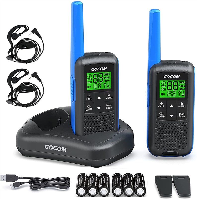 gocom talkies channels rechargeable weather logo