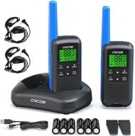 gocom g600 frs walkie talkies - long range 2w two way radio for adults, rechargeable, vox scan, noaa & weather alerts, led lamplight - 2 pack handheld radios logo