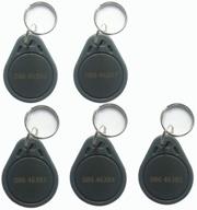 🔑 5 pack wiegand 26 bit rfid proximity keyfobs (125khz) compatible with 1326 h10301 format reader & re-writable using fissaid proximity card writer logo