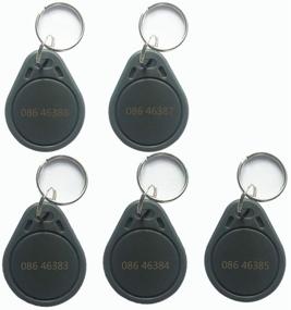 img 1 attached to 🔑 5 Pack Wiegand 26 bit RFID Proximity Keyfobs (125Khz) Compatible with 1326 H10301 Format Reader & Re-writable using FissaiD Proximity Card Writer