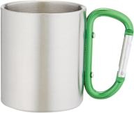 🏞️ ultimate outdoor accessory: stainless steel carabiner mug logo