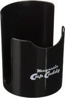 🥤 black magnetic cup caddy holder by master magnetics - conveniently keep your favorite beverage close by logo