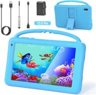 🎁 kids tablet 7 inch ips hd display quadcore android 10.0 tablet pc- blue, 2gb ram 32gb rom, wifi, dual cameras | educational gift for kids logo
