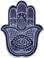 🤲 real sic hamsa enamel pin: invoking protection and good fortune - symbol of strength and defense for jackets, backpacks, hats, bags & tops logo