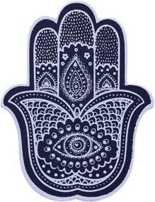 img 4 attached to 🤲 REAL SIC Hamsa Enamel Pin: Invoking Protection and Good Fortune - Symbol of Strength and Defense for Jackets, Backpacks, Hats, Bags & Tops