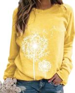 dandelion sweatshirt crewneck pullover graphic outdoor recreation for hiking & outdoor recreation clothing logo