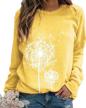 dandelion sweatshirt crewneck pullover graphic outdoor recreation for hiking & outdoor recreation clothing logo