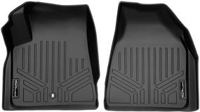 img 4 attached to 🔒 MAXLINER Floor Mats 1st Row Liner Set: Traverse/Enclave/Acadia/Outlook - Black, Efficient Protection