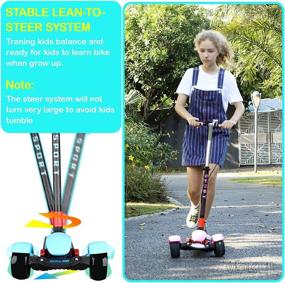 img 2 attached to 🛴 VOKUL Scooter for Kids, Foldable 3 Wheel Toddler Scooter with LED Light-up Wheels - Ideal Gifts for Boys, Girls & Teens, Ages 2-14 Years Old