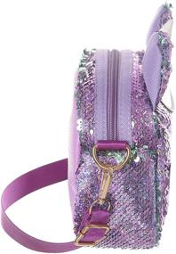 img 3 attached to AOCINA Unicorn Sequin Crossbody Bags for Little Girls and Teens - Cute Girls' Purse