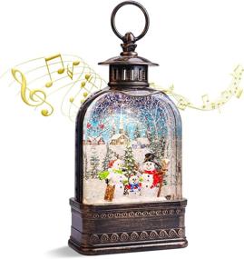 img 4 attached to Рождественское музыкальное украшение на снежном шаре