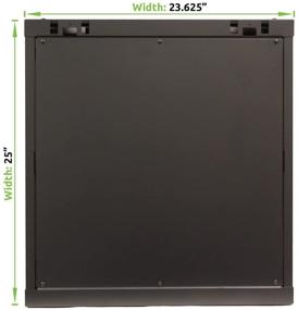 img 2 attached to NavePoint 12U стеновой сетевой серверный шкаф с дверцей из стекла и механизмом блокировки