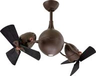 🌀 enhance your space with the matthews indoor/outdoor damp location 39" dual rotational ceiling fan - textured bronze logo