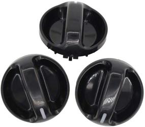 img 3 attached to 🔴 NewYall 3-Pack of Black HVAC Heater A/C Control Knobs