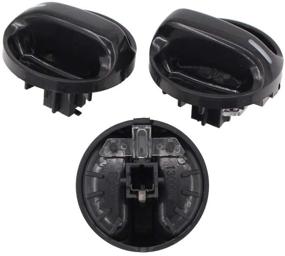 img 2 attached to 🔴 NewYall 3-Pack of Black HVAC Heater A/C Control Knobs