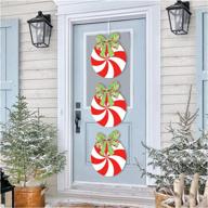 christmas hanging peppermint decorations farmhouse logo