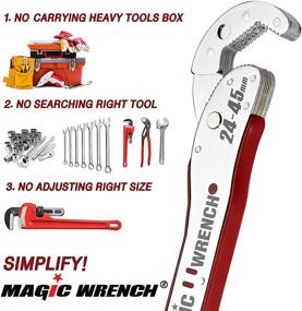 img 2 attached to Versatile Auto-Ratcheting Magic Wrench - Universal Adjustable Multi-Function Tool