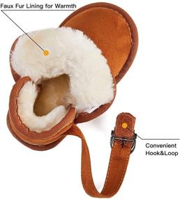 img 1 attached to 👶 BMCiTYBM Baby Boys Girls Snow Boots - Warm Winter Boots with Non-Slip Faux Fur Lining, Suitable for Baby 6-24 Months - Ideal for Outdoor Activities
