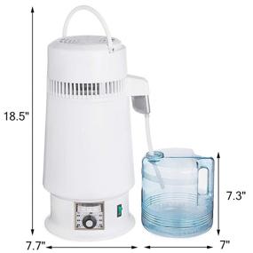 img 2 attached to 🌊 Upgraded VEVOR Stainless Steel Water Distiller Kit - 746W, 1 Gallon/4.3 L Capacity - Home Countertop Connection, Food-Grade Outlet, Glass Container