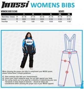 img 1 attached to 👗 Mossi Synergy Heavy Duty Polyester Ladies Bib: Sleek Black Design, X-Large Size