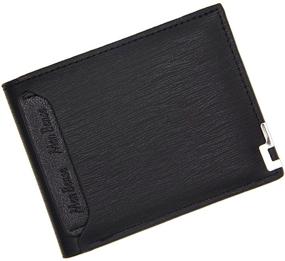 img 4 attached to 👛 Stylish Bi Fold Wallet Purse: Perfect Birthday Gift for Teen Boys' Accessories