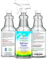 🌿 eco-friendly, 100% made in the usa bathroom cleaner - ph-balanced, oxy-citrus powered, non-abrasive, plant-based daily shower, sink, and toilet cleaner for soap scum, tub ring, dirt build-up. логотип