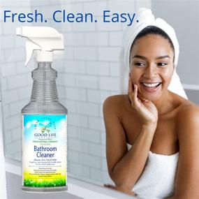 img 2 attached to 🌿 Eco-Friendly, 100% Made in The USA Bathroom Cleaner - PH-Balanced, Oxy-Citrus Powered, Non-Abrasive, Plant-Based Daily Shower, Sink, and Toilet Cleaner for Soap Scum, Tub Ring, Dirt Build-Up.