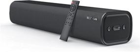img 4 attached to Bestisan 21-Inch Soundbar: Wired & Wireless Stereo Sound Bar for 🔊 TV, Bluetooth 5.0, Three Equalizer Modes, Adjustable Bass, Wall Mountable, Remote Control