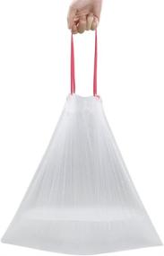 img 2 attached to 🗑️ Jekiyo 4 Gallon Clear Trash Bags Drawstring - 120 Count Pack