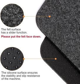 img 1 attached to AIEVE Heat Resistant Mat for Air Fryer & Kitchen Appliances with Sliders Function, 2 Pcs Countertop Heat Protector Mat Hot Pads for Ninja Foodi Air Fryer, Coffee Maker & Blender