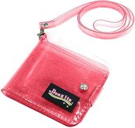 👛 purple women's handbags & wallets - bifold holder with wallet lanyard logo