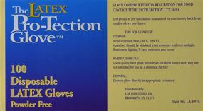 img 1 attached to 🧤 Small Size Powder-Free Disposable Latex Gloves - Pack of 100