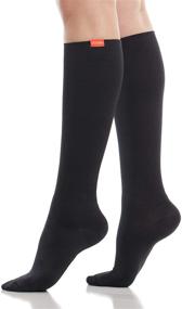 img 4 attached to 🧦 VIM & VIGR Nylon Compression Socks for Women & Men – Moisture-Wicking, Graduated 15-20 mmHg Support