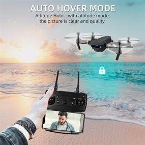 img 1 attached to Foldable RC Quadcopter Drone with 1080P HD Camera - LOYALSE E58 Drone for Adults/Kids, WiFi FPV Live Video, Altitude Hold, One Key Take Off/Landing, 3D Flip, APP Control (Includes 3 Batteries)