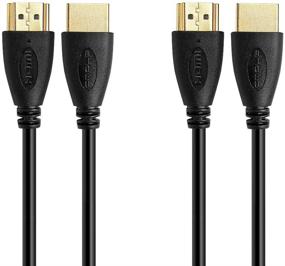 img 4 attached to 🔌 Cmple - Ultra Slim HDMI 2.0 HDTV Cable - High-speed with Ethernet, 3D, 4K, Audio Return - 6FT (2 Pack)