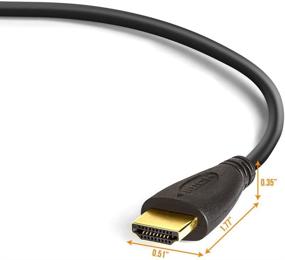 img 2 attached to 🔌 Cmple - Ultra Slim HDMI 2.0 HDTV Cable - High-speed with Ethernet, 3D, 4K, Audio Return - 6FT (2 Pack)