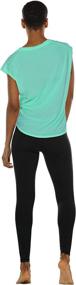 img 1 attached to 🏋️ IcyZone Women's Workout Tops with Cap Sleeves - Ideal for Fitness, Gym, Yoga, Running, and Exercise - T-Shirt