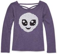 👚 stylish and comfortable sleeve graphic heather girls' clothing: discover childrens place tops, tees & blouses collection! logo