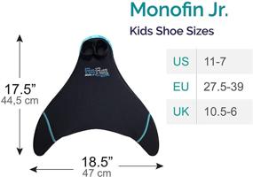 img 3 attached to 🧜 Mermaid Monofin - Fin Fun Swim Fin for Kids and Adults: Boost Your Aquatic Adventure!