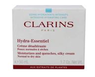 крем clarins hydra-essentiel silky cream, 1.7 унции - увлажняет и увлажняет нормальную и сухую кожу. логотип