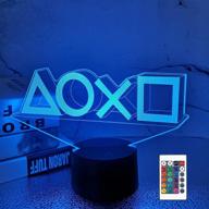 🎮 lampeez 3d night light, game led illusion lamps - 16 colors usb charging lighting with remote control dimmable - ideal for christmas, birthdays, and gaming room decor - perfect gamer gift for kids and game players логотип