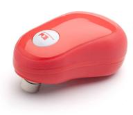 🔴 kitchen mama one touch can opener: effortless button-operated can opener - auto stop, ergonomic design, smooth edge, food-safe, battery-powered, electric can opener (red) logo