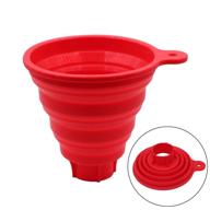 👍 convenient kongnai silicone collapsible funnel: foldable & versatile jar funnel for canning, transferring liquids & solids, food grade & durable (1 size) logo